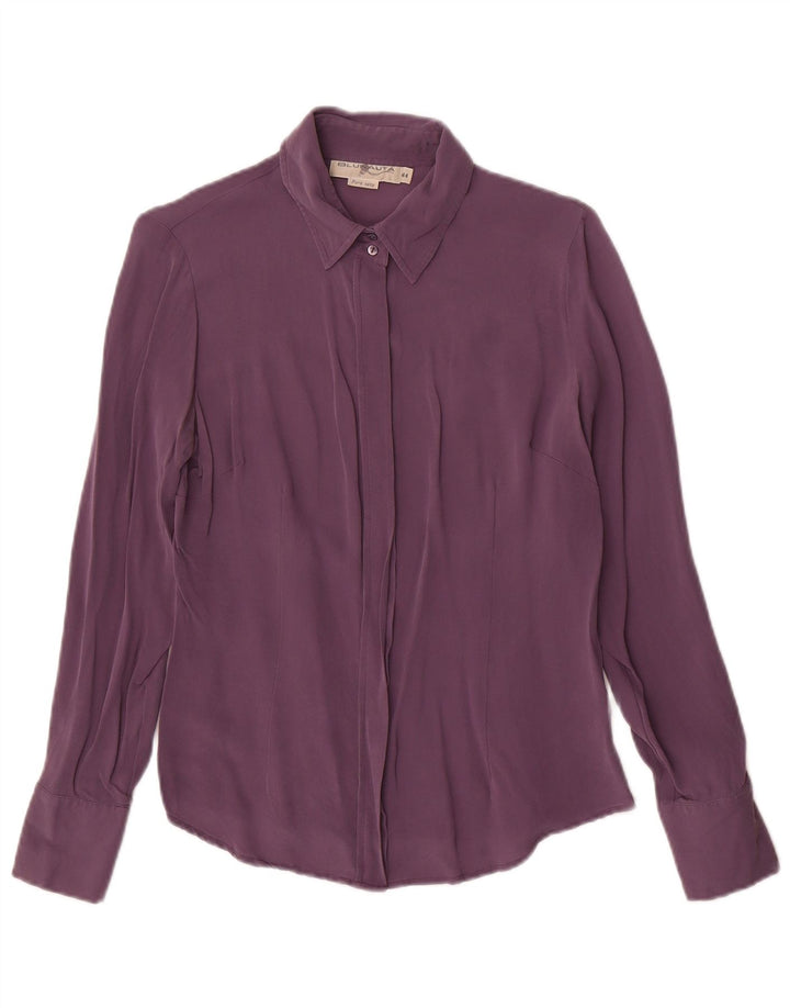 Blunauta Γυναικείο Πουκάμισο Μπλούζα IT 44 Medium Purple Silk