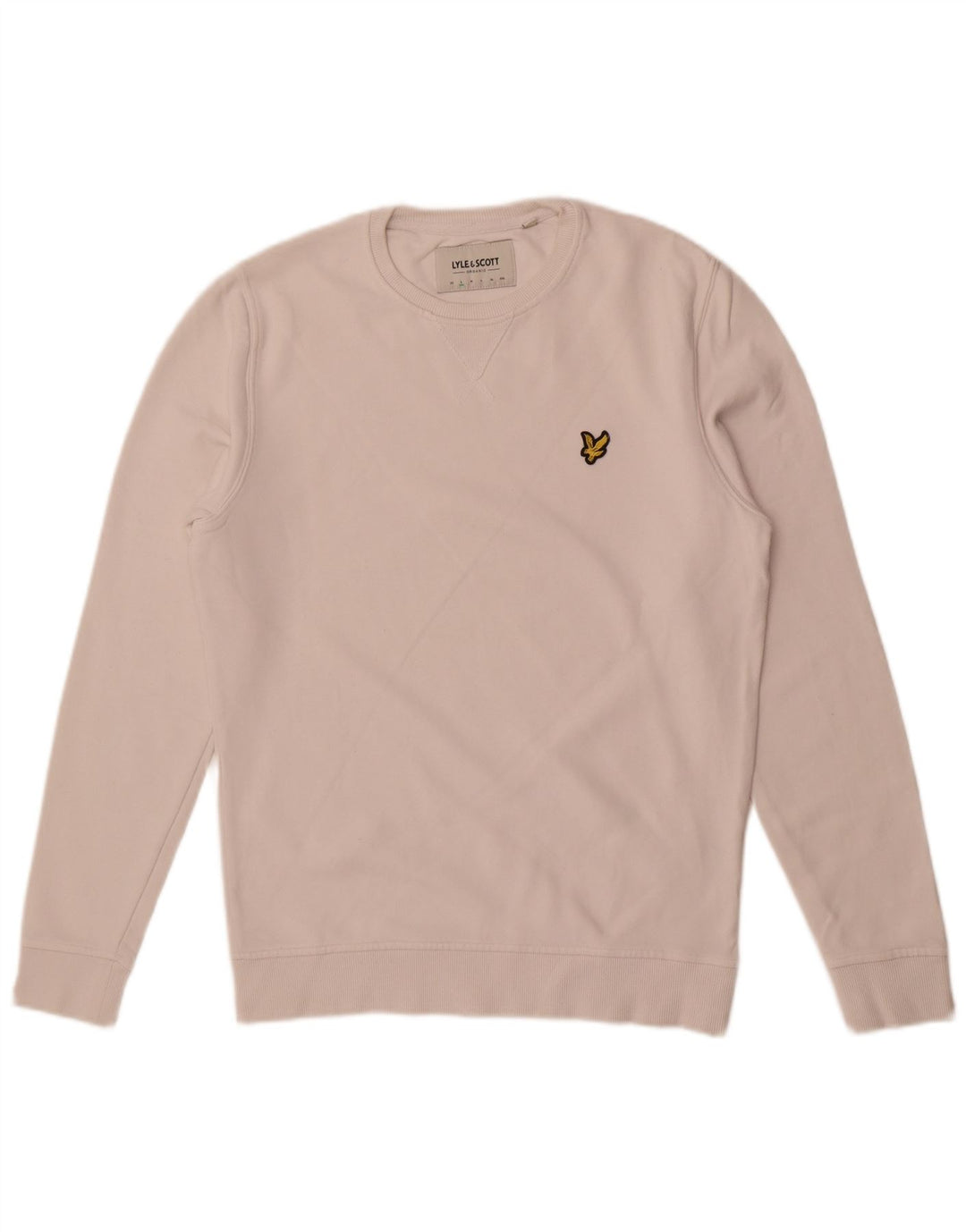 Lyle & Scott Ανδρικό Φούτερ Jumper Μικρό λευκό βαμβακερό