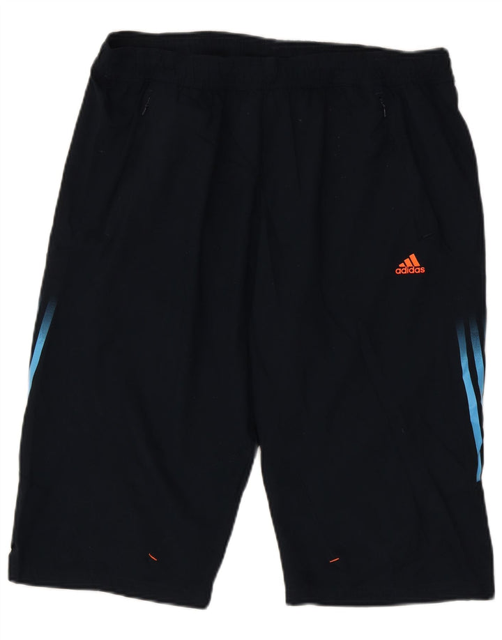 Ανδρικό αθλητικό σορτς Adidas μεγάλο μπλε ναυτικό πολυεστέρα
