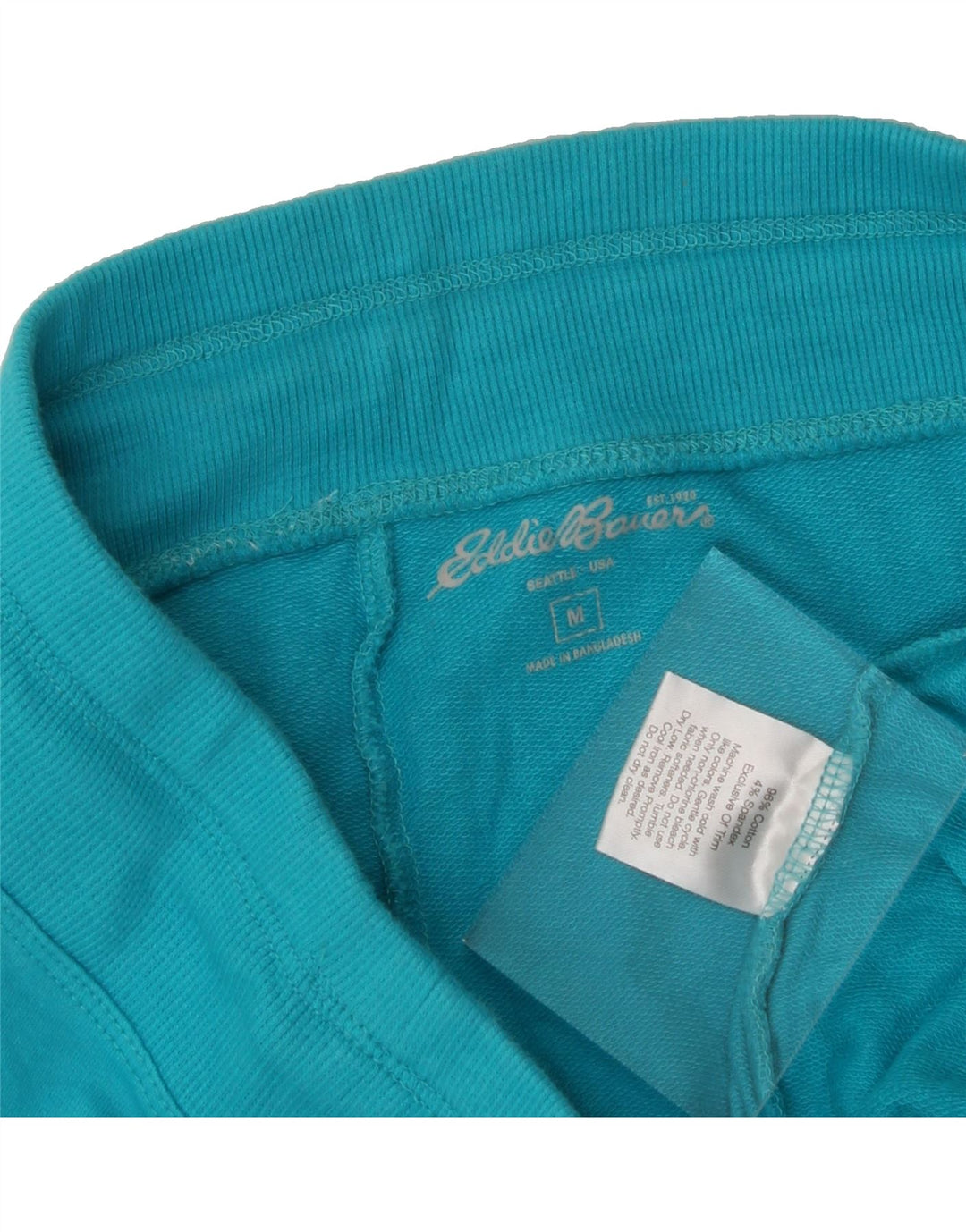EDDIE BAUER Womens Sport Shorts UK 14 Medium Blue Cotton Vintage Eddie Bauer and Second-Hand Eddie Bauer from Messina Hembry 