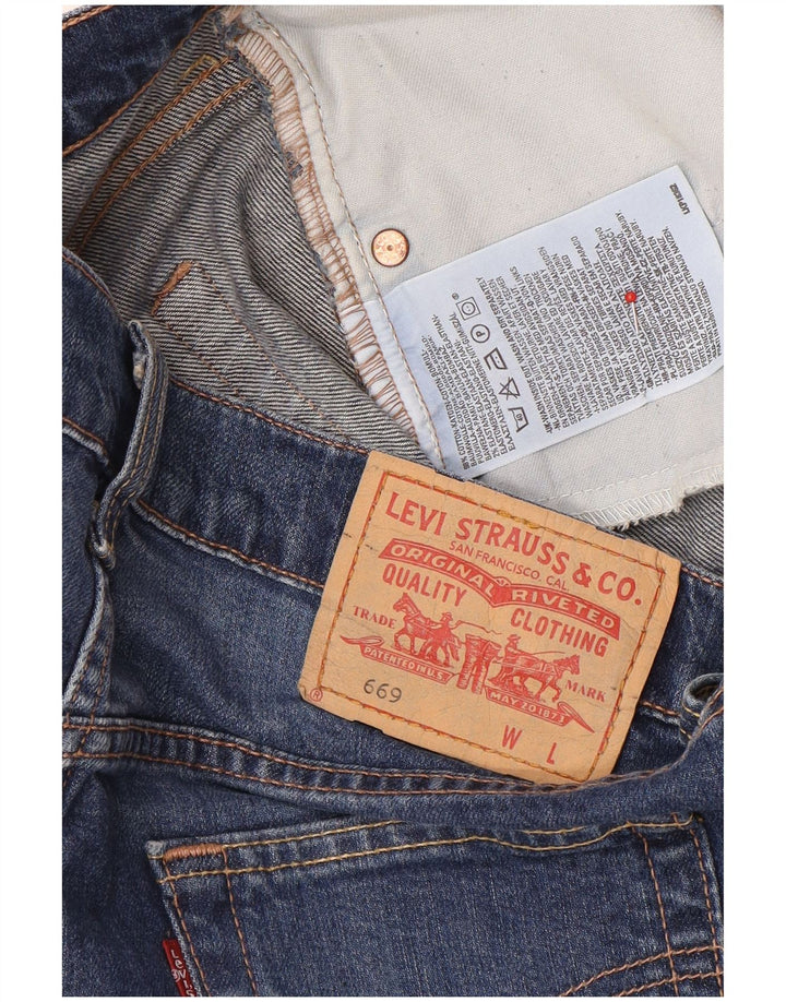 Levi's Γυναικεία 669 Μίνι Τζιν Φούστα W32 Μεγάλη Navy Μπλε Βαμβακερή