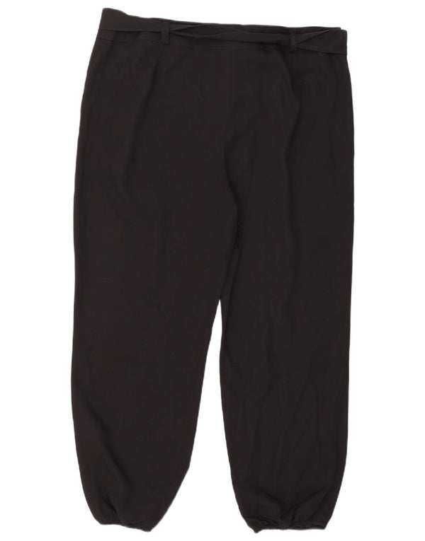 Marks & Spencer Γυναικείο ψηλόμεσο παντελόνι UK 18 XL W38 L28 Navy Blu