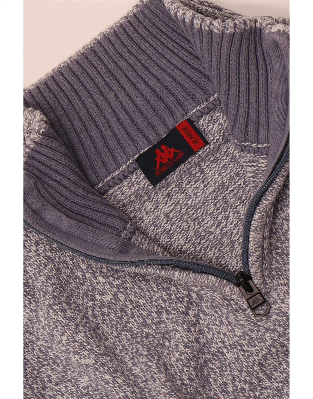 Ανδρικό πουλόβερ Kappa με φερμουάρ XL Blue Flecked