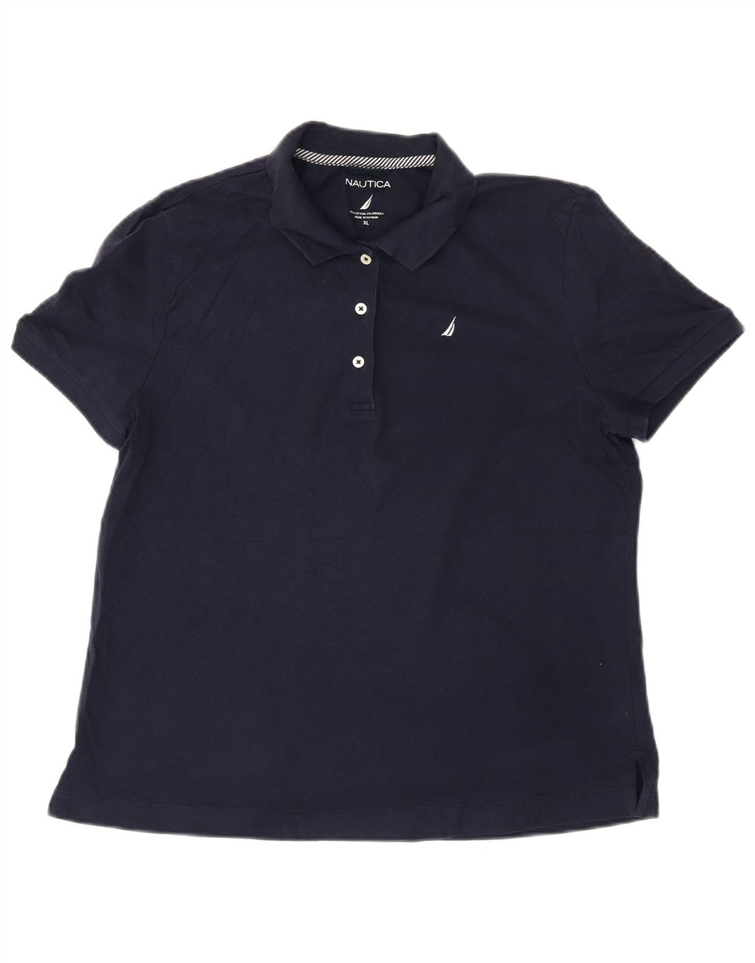 NAUTICA Γυναικείο Πόλο Μπλουζάκι UK 18 XL Navy Blue Cotton