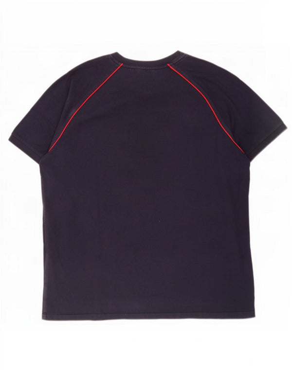 Ανδρικό γραφικό T-Shirt Fila Top 2XL Navy Blue από βαμβάκι