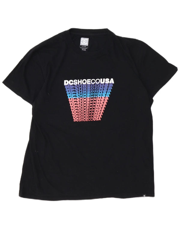 Ανδρικό γραφικό μπλουζάκι DC Tailored Fit Top XL Μαύρο βαμβακερό