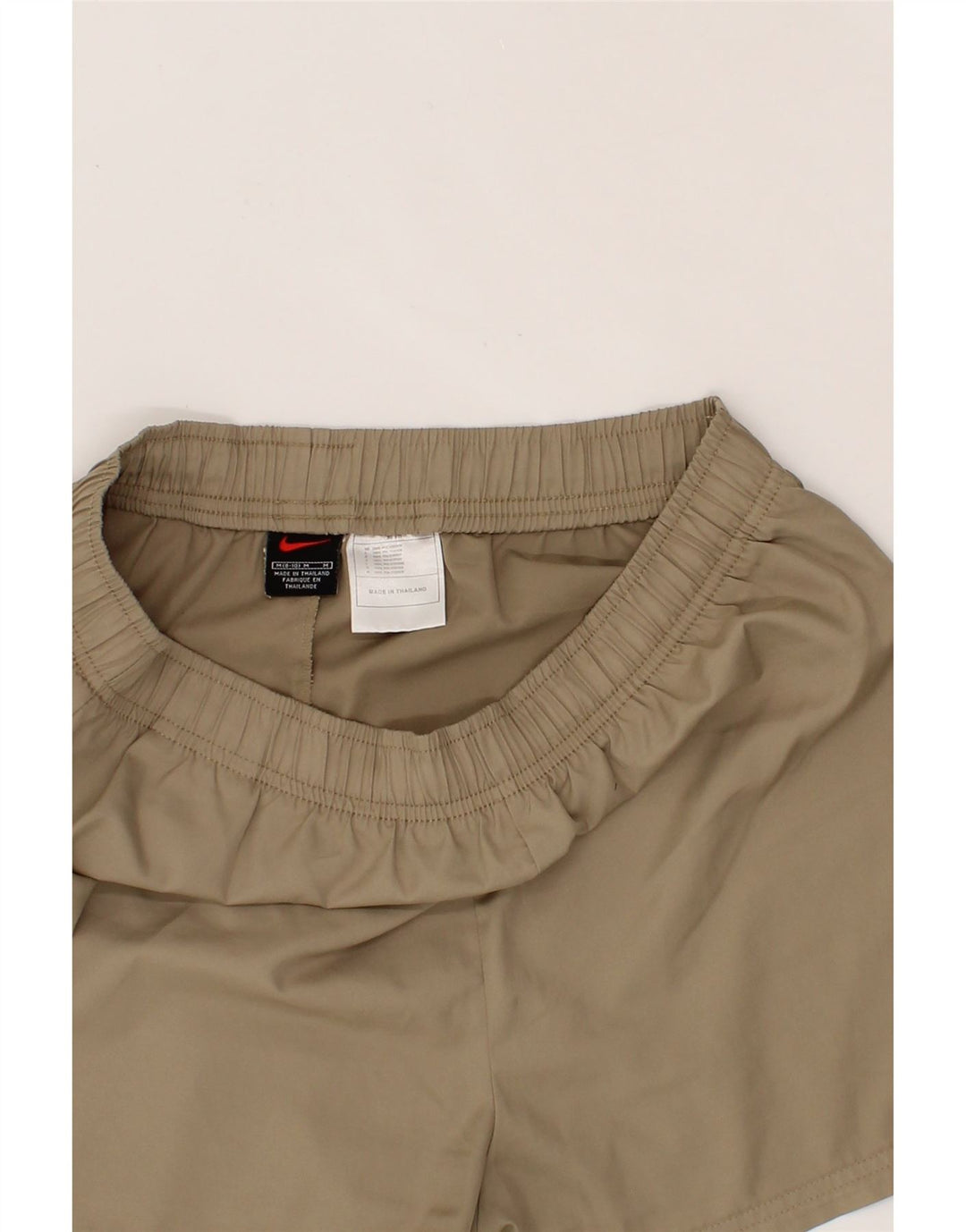 NIKE Womens Sport Shorts US 8/10 Medium Khaki Polyester Vintage Nike and Second-Hand Nike from Messina Hembry 