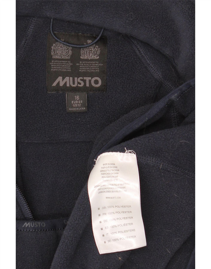 Musto Γυναικείο Fleece Jacket UK 16 Large Navy Blue Polyester