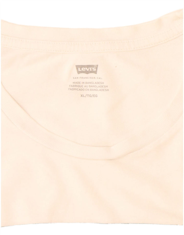 Ανδρικό γραφικό T-Shirt Levi's Top XL Λευκό βαμβακερό