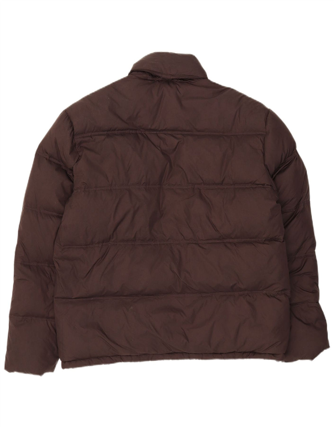 Vintage ανδρικό μπουφάν με κουκούλα UK 40 Large Brown Polyamide