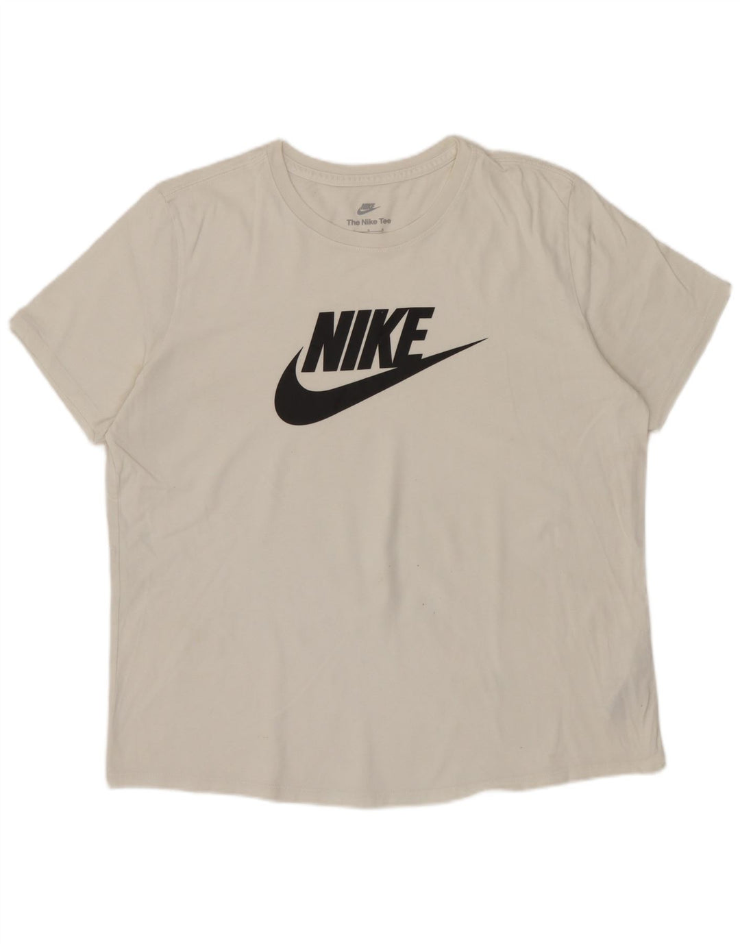 Γυναικείο γραφικό μπλουζάκι NIKE Top UK 16 μεγάλο λευκό βαμβακερό