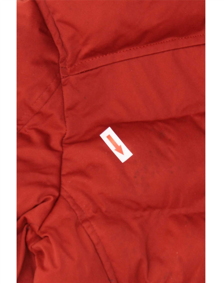 Zara Ανδρικό μπουφάν με κουκούλα Crop padded UK 40 Medium Red Polyester