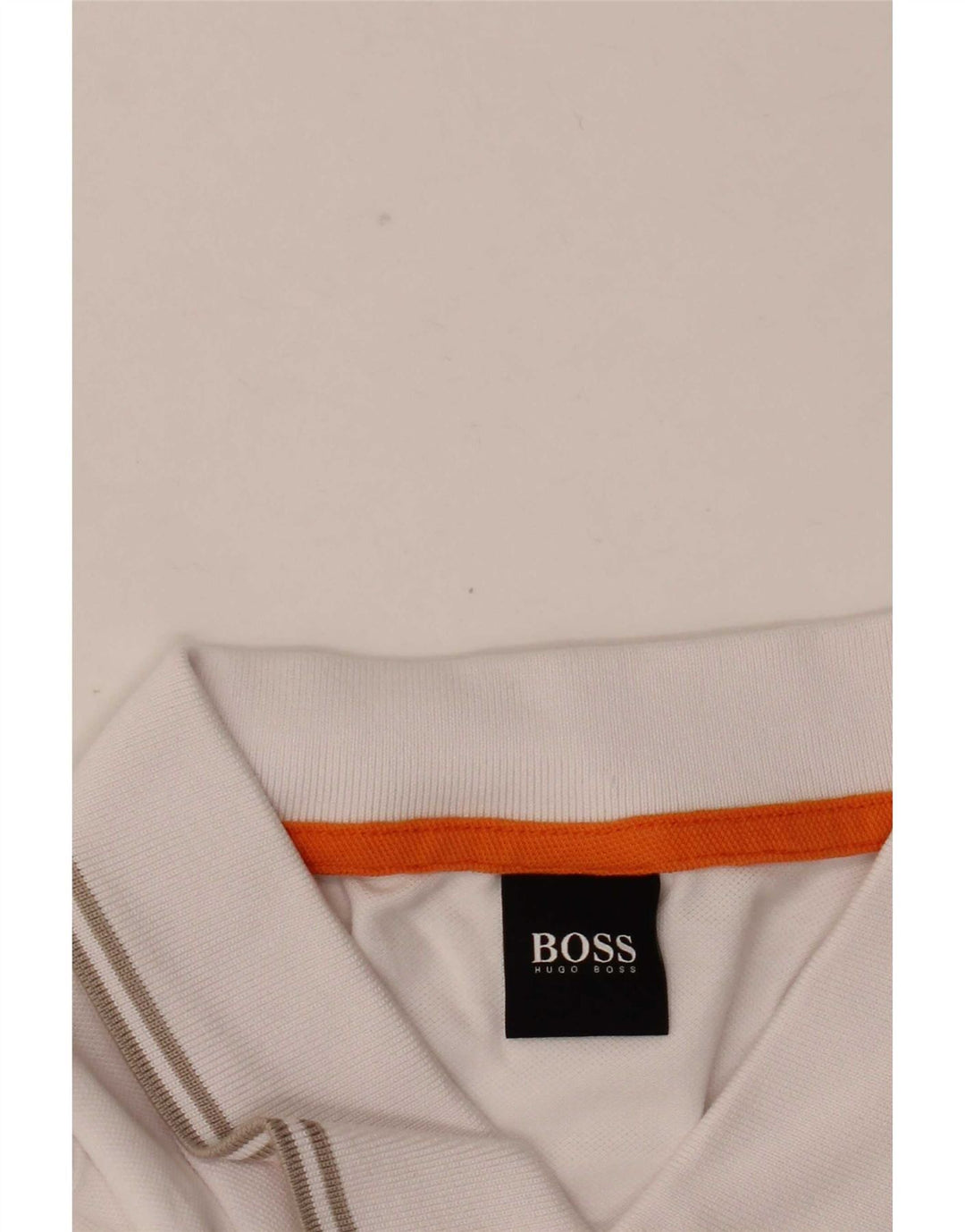 Ανδρικό πουκάμισο πόλο Hugo Boss, μεγάλο λευκό βαμβακερό