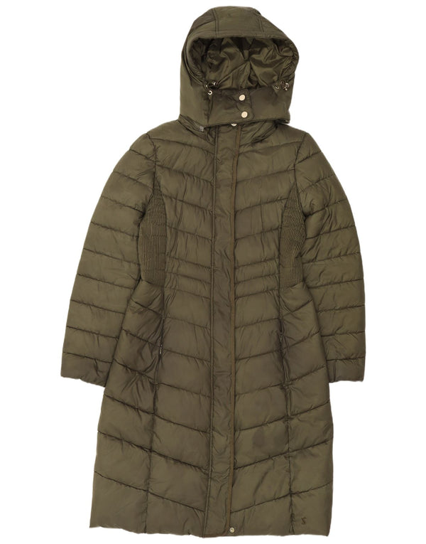 Joules Γυναικείο παλτό με κουκούλα UK 12 Medium Khaki Polyester