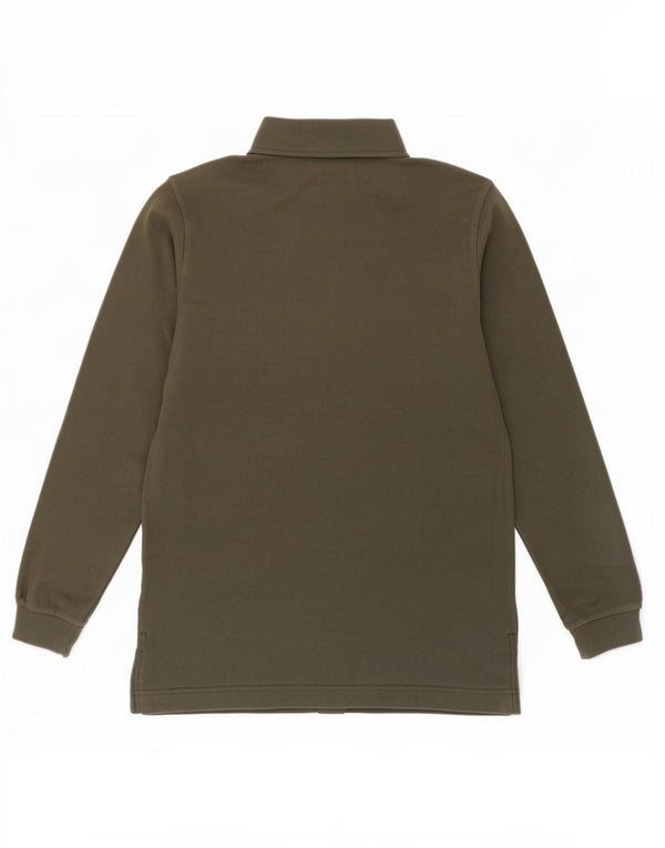 Kappa Mens Long Sleeve Polo Shirt Large Khaki Cotton