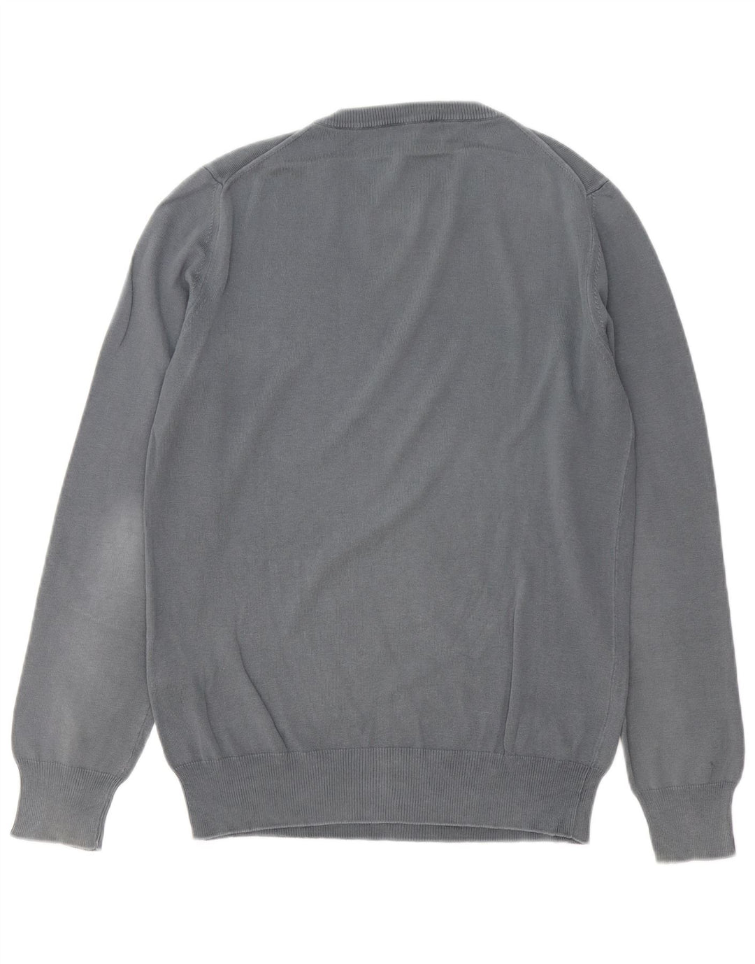 FRED PERRY Ανδρικό πουλόβερ με λαιμόκοψη μεσαίου γκρι βαμβακερό