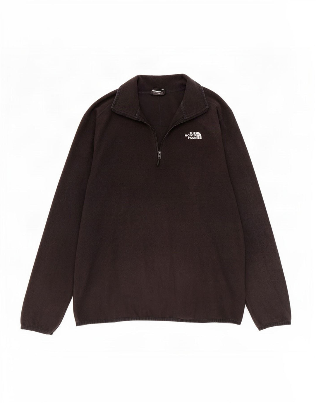 Το ανδρικό φλις φερμουάρ North Face, μεσαίο μαύρο πολυεστέρας
