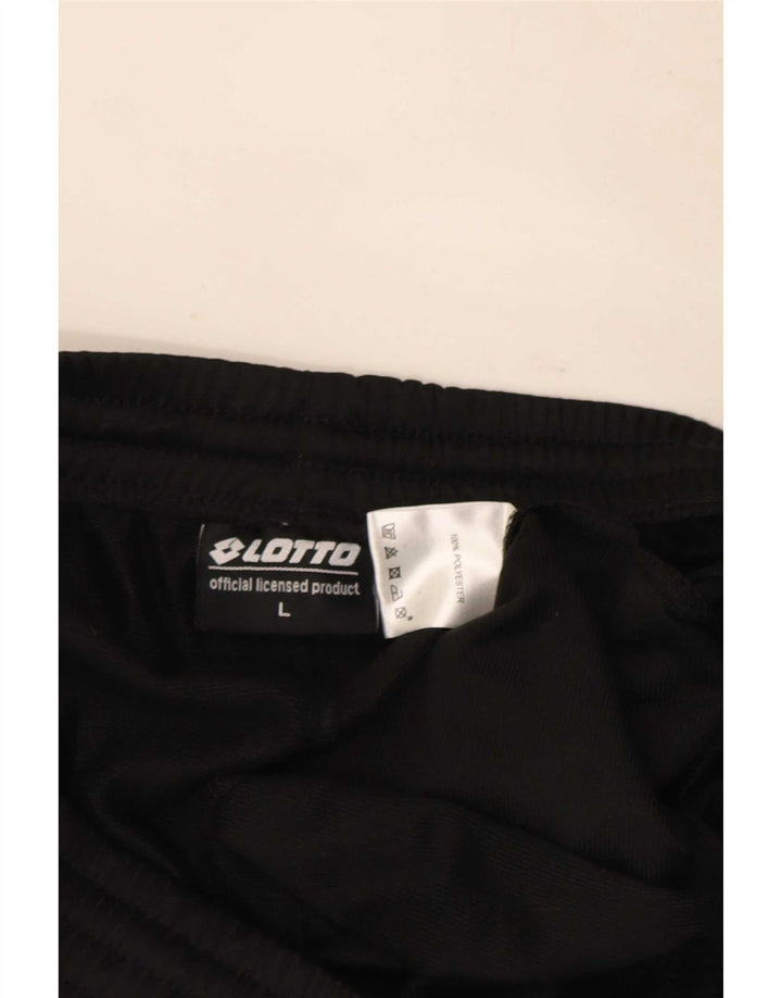 Ανδρική φόρμα Lotto Παντελόνι Joggers Μεγάλο Μαύρο Πολυεστέρα
