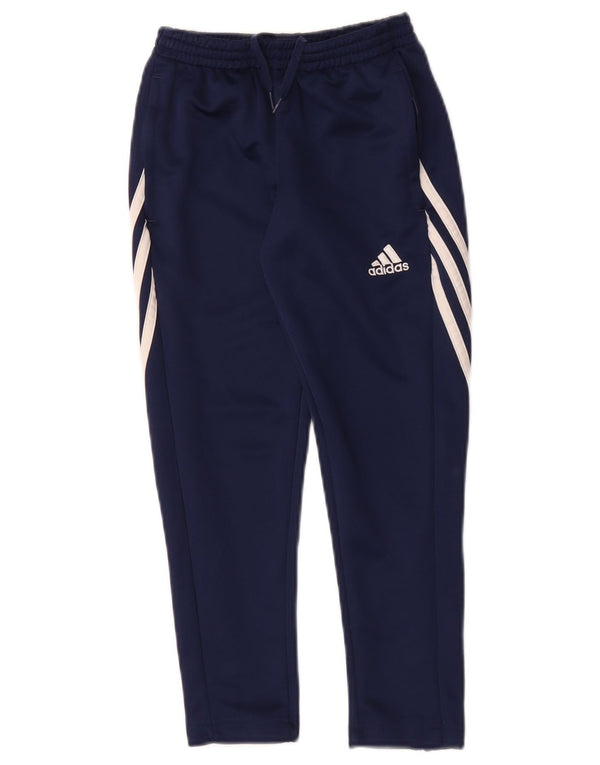 Παντελόνι αθλητικής φόρμας Adidas Boys Climalite 7-8 ετών Small Navy Blue