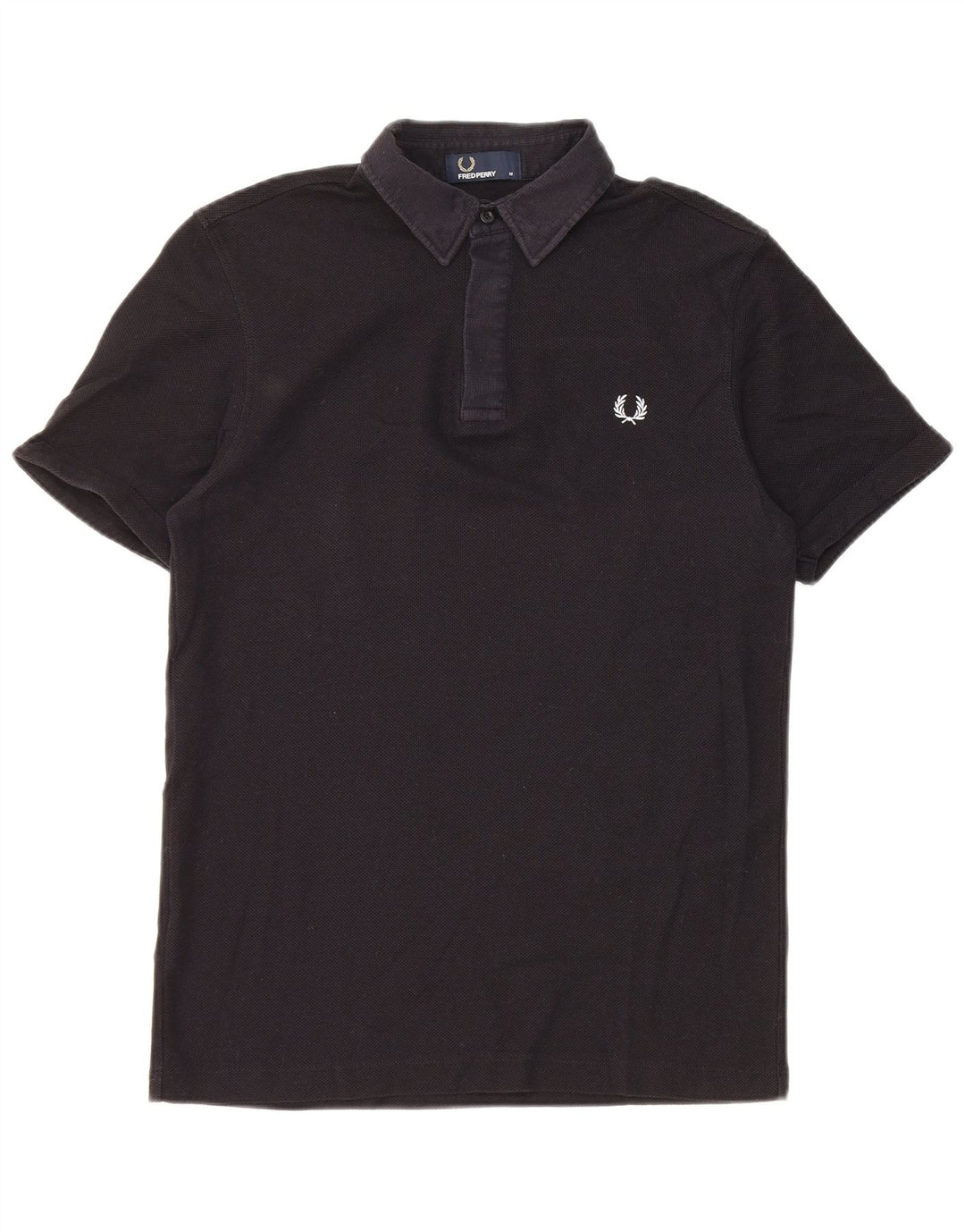Fred Perry Ανδρικό πουκάμισο πόλο μεσαίου μπλε βαμβακερό
