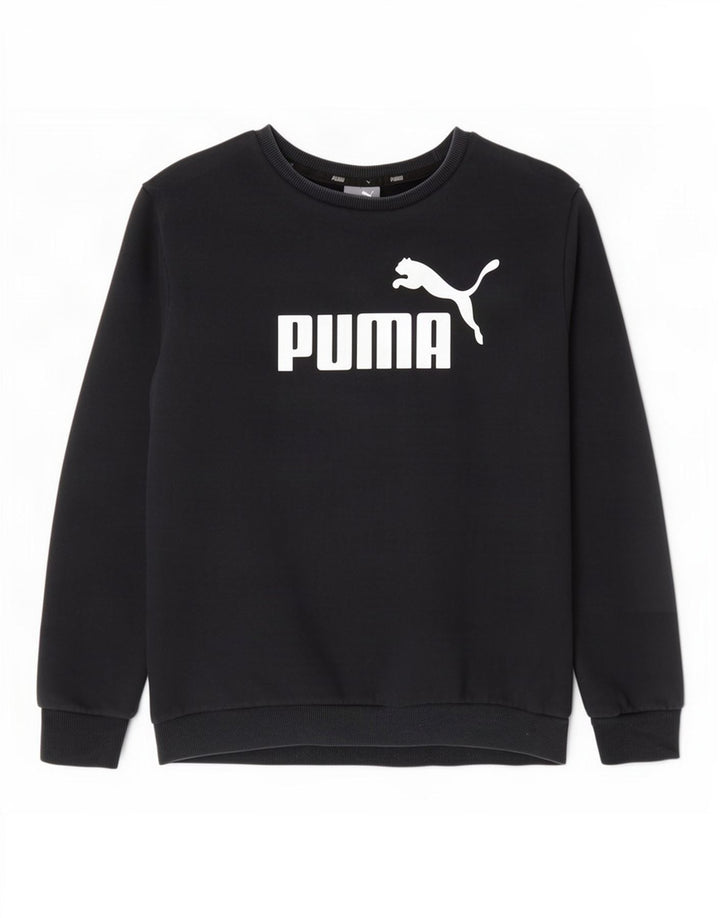 Ανδρικό γραφικό φούτερ Puma Jumper, μεσαίο μπλε βαμβακερό
