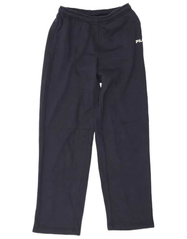 Fila Γυναικεία φόρμα παντελόνι UK 8 Small Navy Blue Cotton