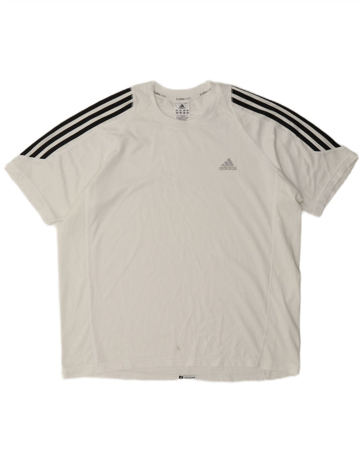 Ανδρικό T-Shirt Adidas Climacool Top Large White Polyester
