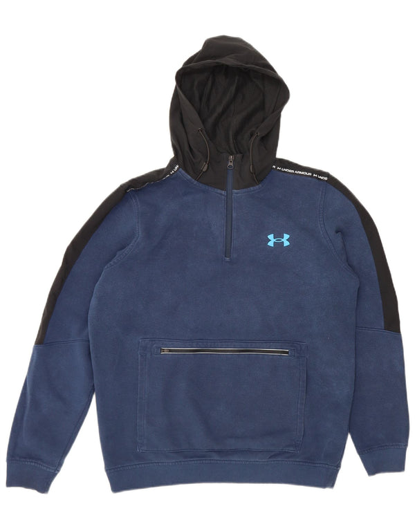 Ανδρικό γραφικό κουκούλα Under Armour Medium Navy Blue Colourblock