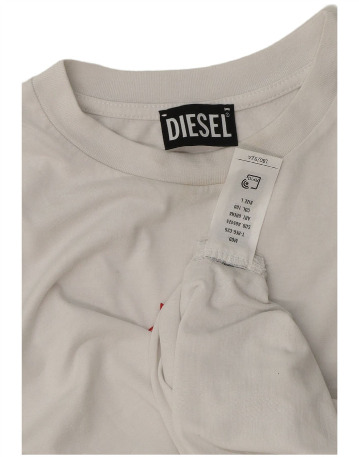 Diesel Boys Graphic T-Shirt Top 13-14 Years Large White