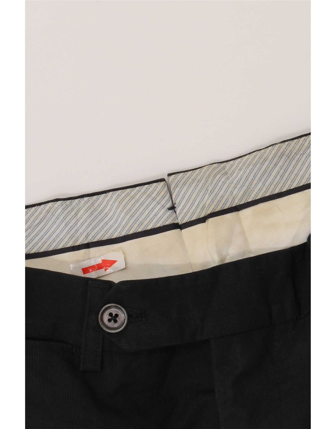 Massimo Dutti Ανδρικό κανονικό παντελόνι Chino Medium W31 L29 Navy Blue Cotton