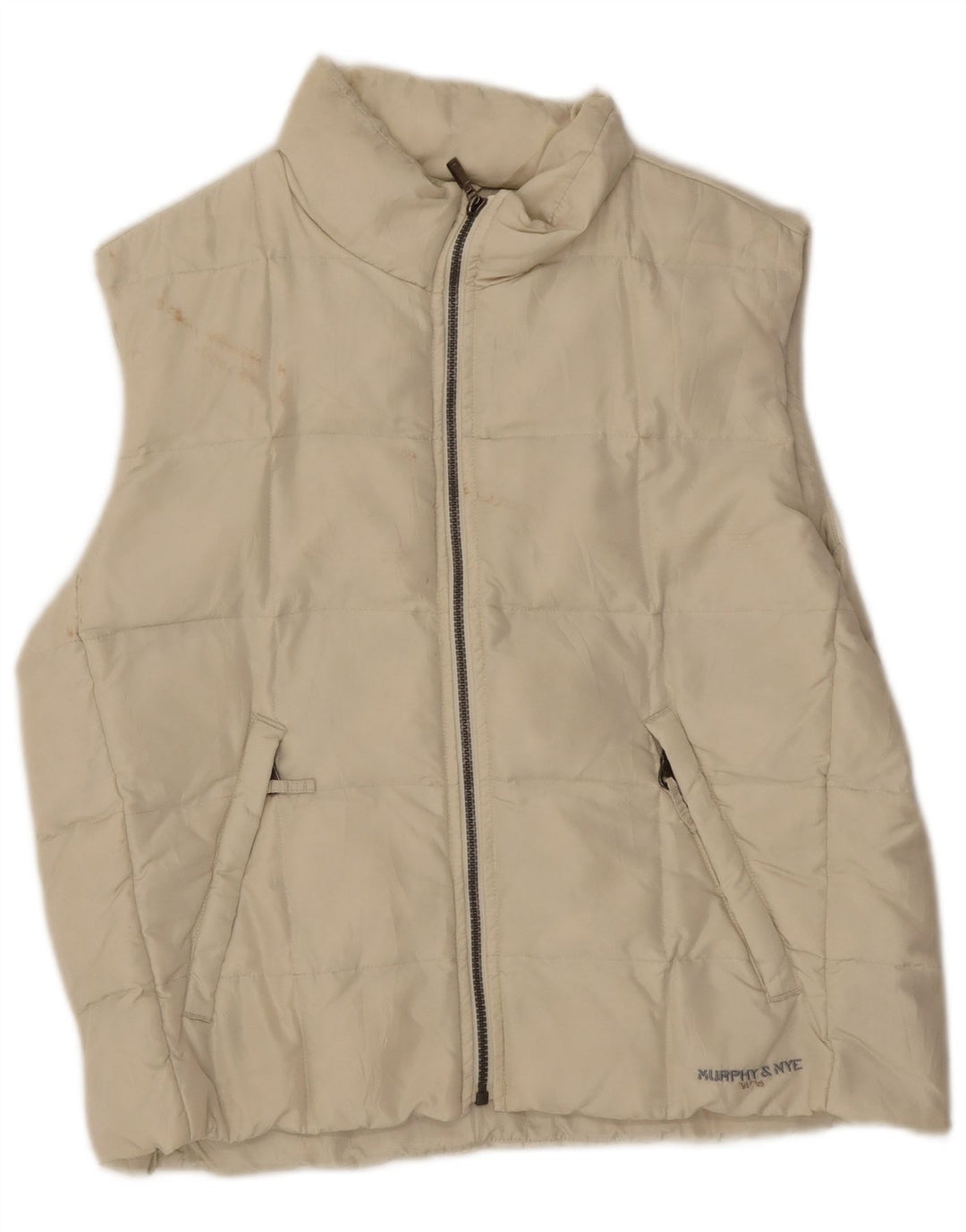 MURPHY & NYE Γυναικείο Gilet UK 14 Medium Off White Πολυαμίδιο