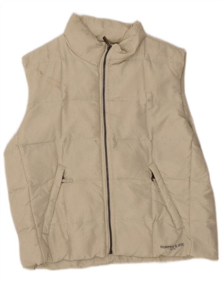 MURPHY & NYE Γυναικείο Gilet UK 14 Medium Off White Πολυαμίδιο
