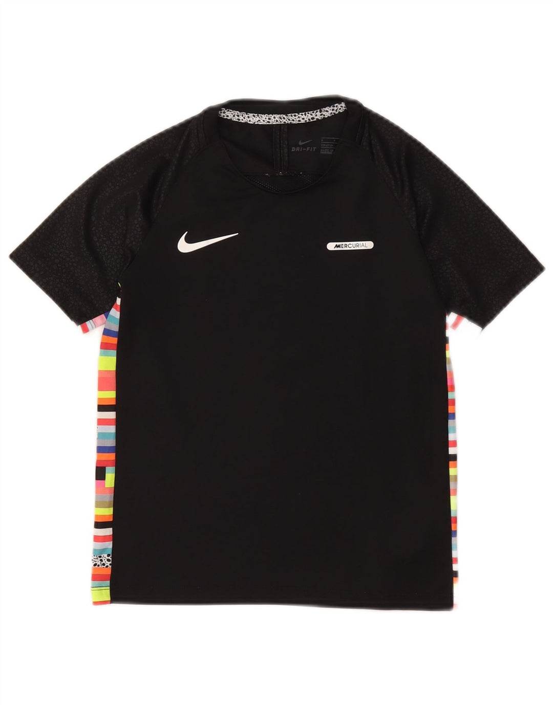 Μπλουζάκι Nike Boys Graphic T-shirt 8-9 ετών Μικρό μαύρο ριγέ πολυεστέρα