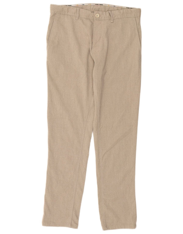 Zara Ανδρικό ίσιο παντελόνι Chino EU 40 Medium W31 L28 Beige Polyester