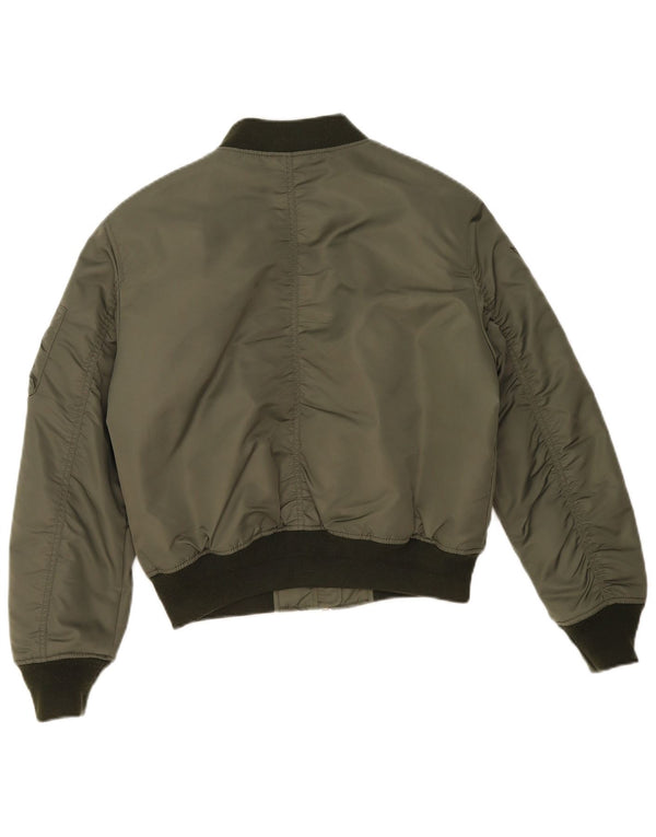 Superdry γυναικείο υπερμεγέθη MA-1 Flight Jacket UK 10 Small Khaki Colourblock