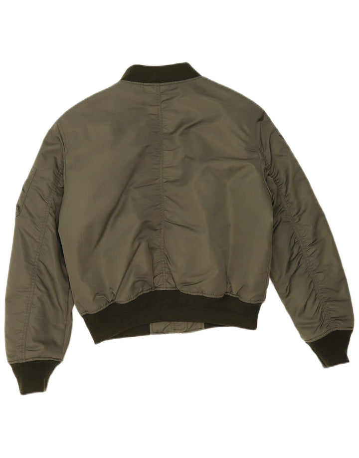 Superdry γυναικείο υπερμεγέθη MA-1 Flight Jacket UK 10 Small Khaki Colourblock