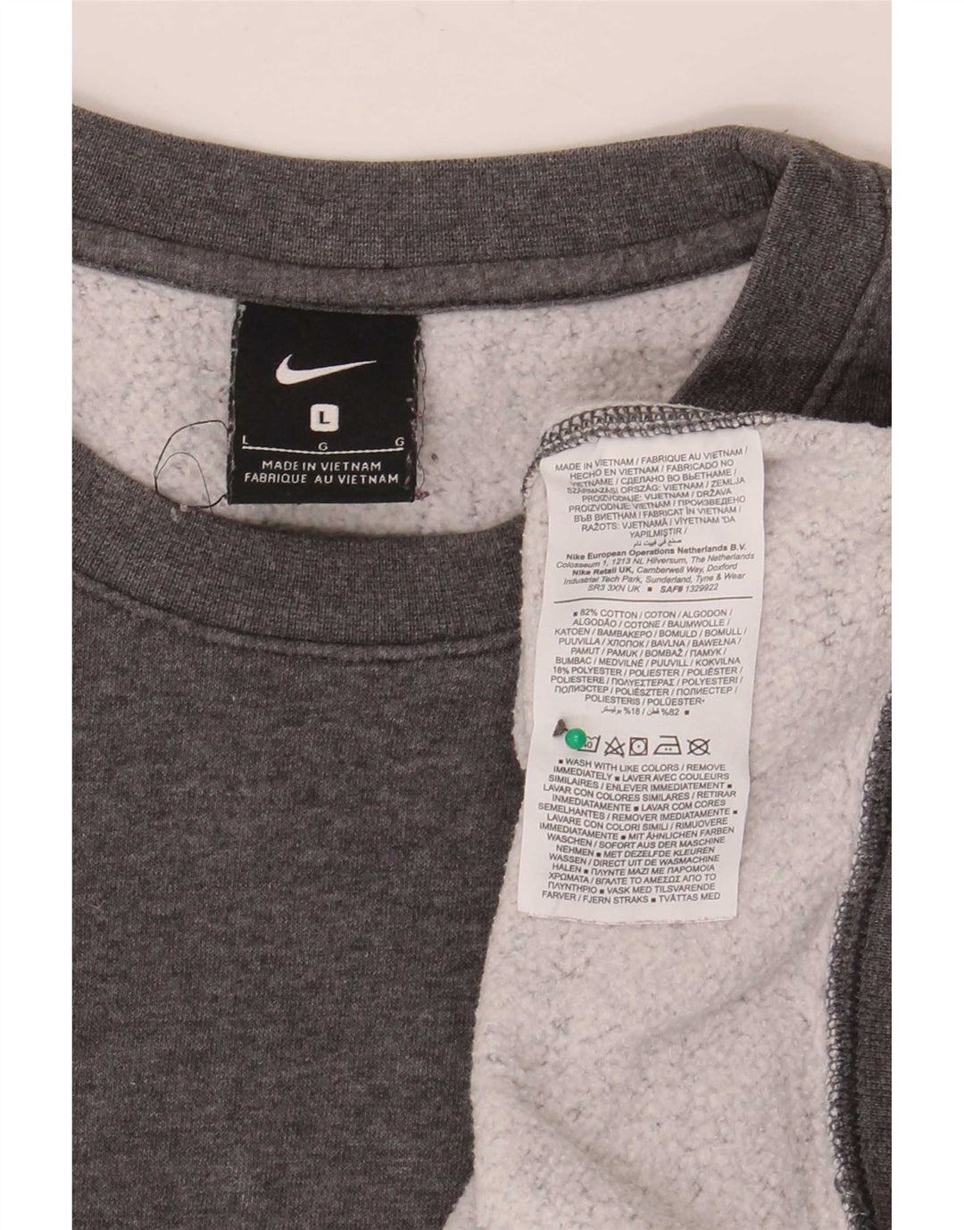 Ανδρικό γραφικό φούτερ Nike Eagles Jumper μεγάλο γκρι βαμβακερό