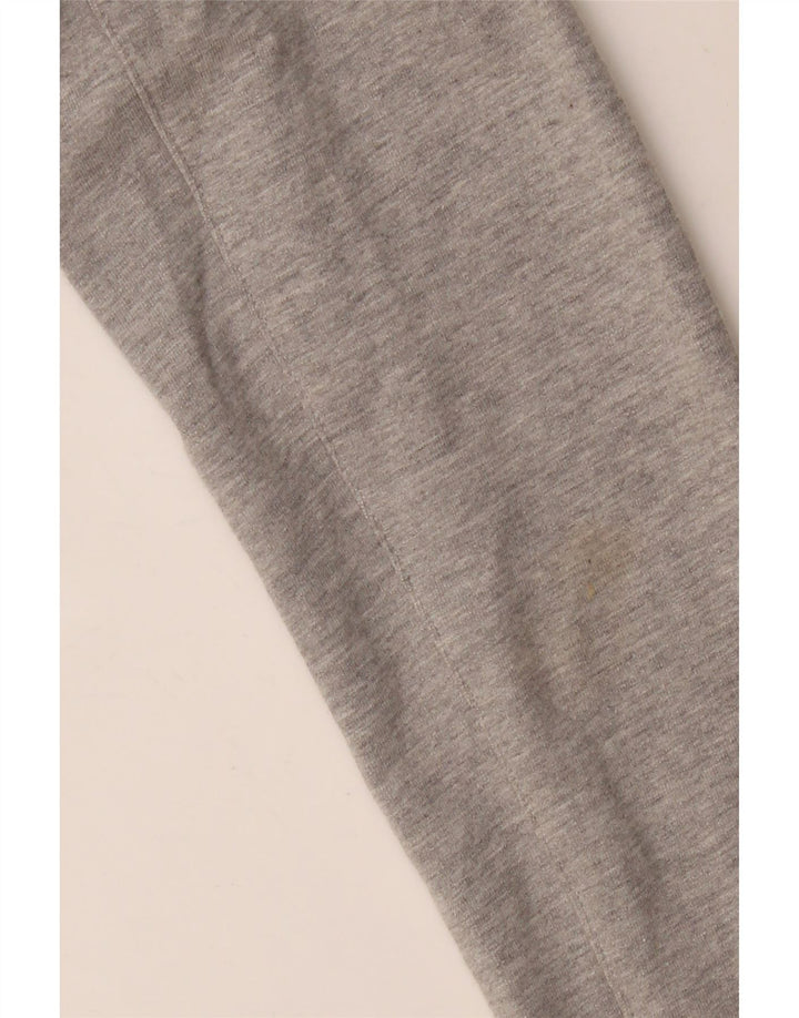 Γυναικείο πουλόβερ ADIDAS με κουκούλα ζακέτα UK 12/14 Medium Grey Colourblock