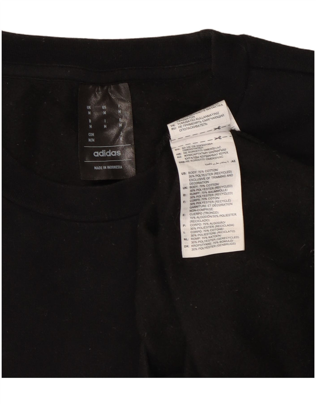 Ανδρικό φούτερ ADIDAS Jumper Μεσαίο μαύρο βαμβακερό