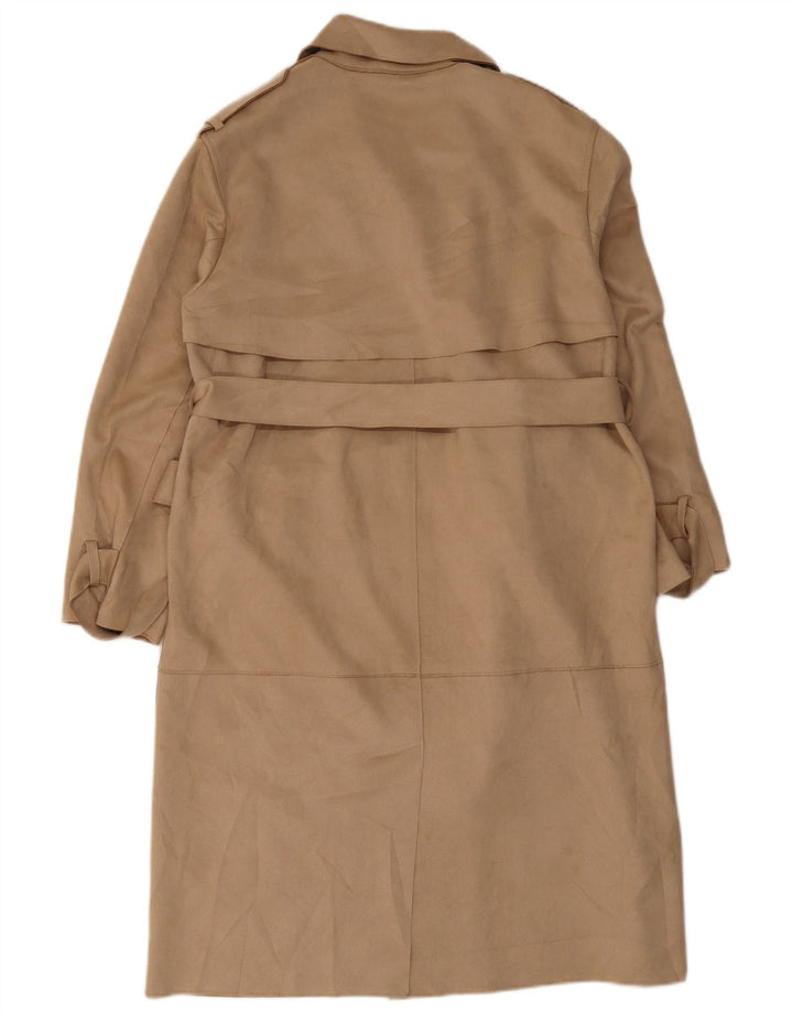 Zara Γυναικεία καμπαρντίνα UK 14 Medium Beige Polyester