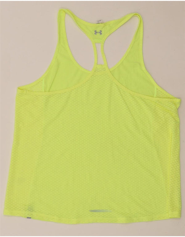 UNDER ARMOR Γυναικείο Heat Gear Loose Fit Vest Top UK 18 XL Green Polyester