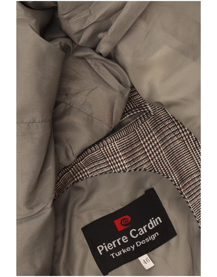 Pierre Cardin Ανδρικό μπουφάν σακάκι με 1 κουμπί EU 46 Small Grey Houndstooth