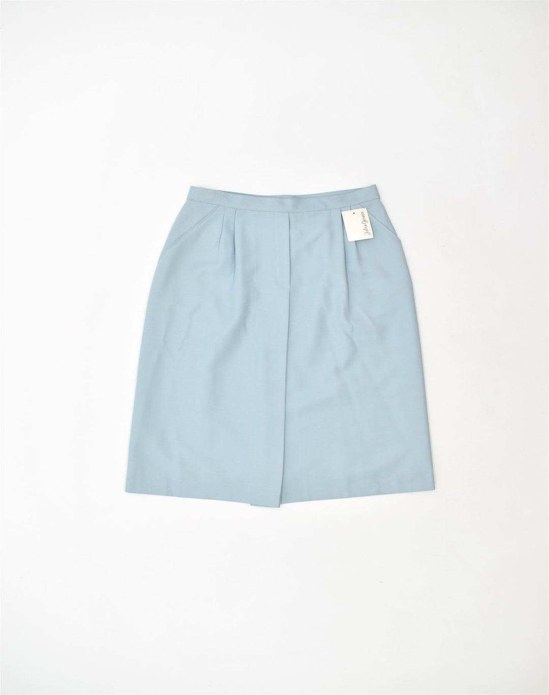 VINTAGE Womens Pegged Straight Skirt IT 48 XL W30 Blue Polyester | Vintage | Thrift | Second-Hand | Used Clothing | Messina Hembry 