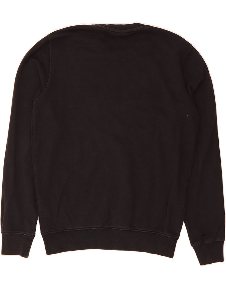 CHAMPION Mens Graphic Sweatshirt Jumper Small Black Cotton Vintage Champion and Second-Hand Champion from Messina Hembry 