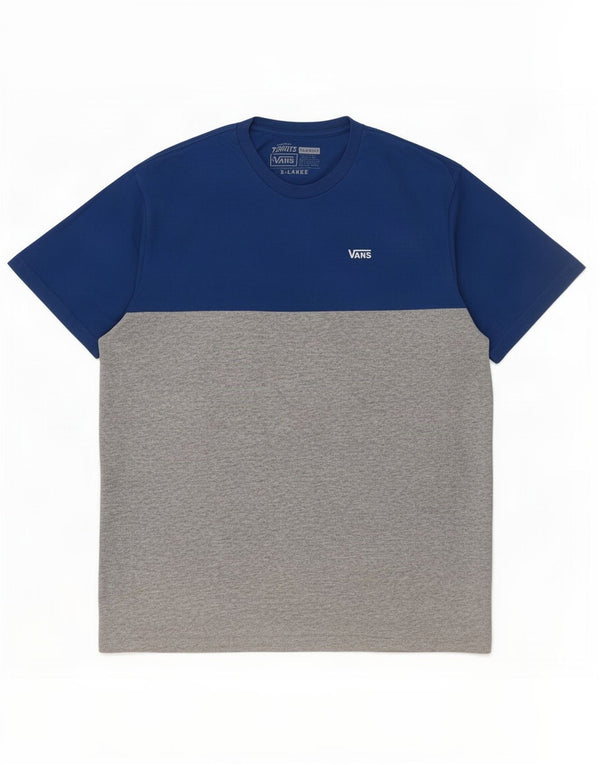 Ανδρικό T-Shirt Vans Classic Fit Top XL Blue Colourblock Βαμβακερό