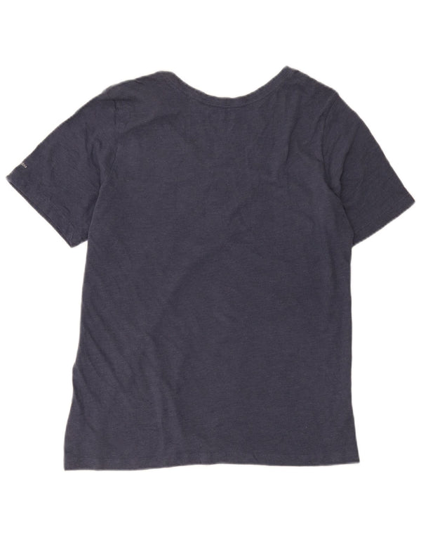 Columbia Γυναικείο μπλουζάκι γραφικό Portland Top UK 16 Large Navy Blue από βαμβάκι