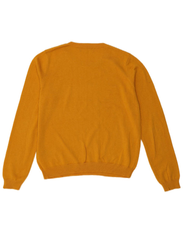 Γυναικείο πουλόβερ Oasis Graphic Crew Neck Jumper UK 14 Μεσαίο κίτρινο βαμβακερό