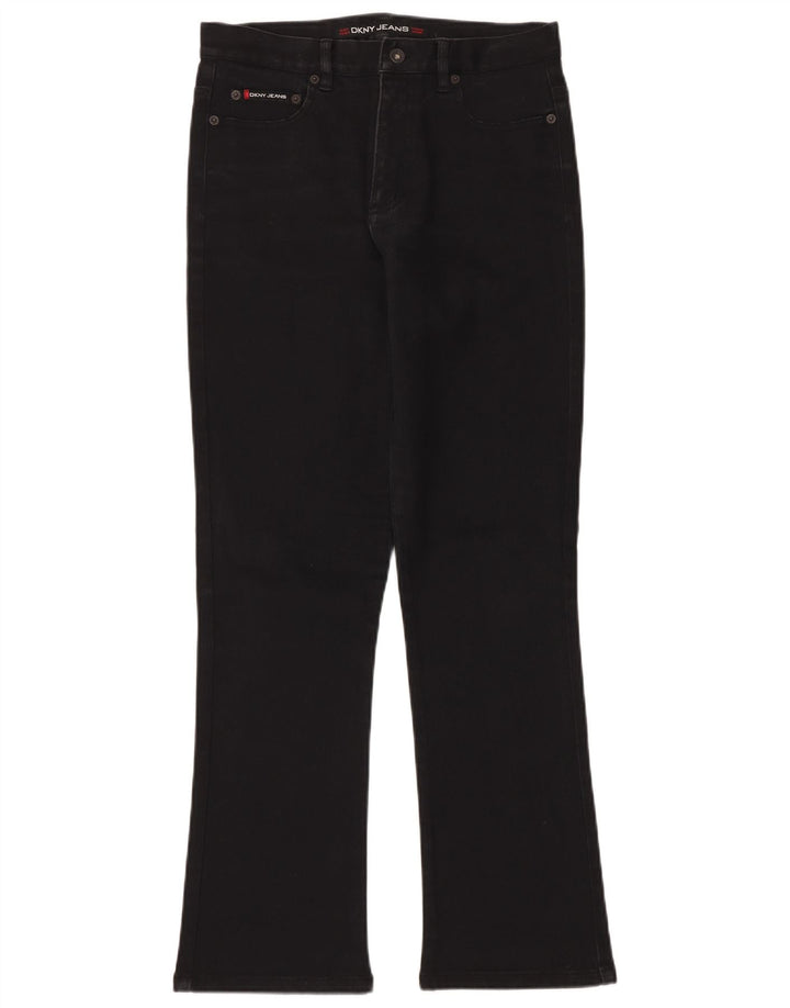 DKNY Γυναικείο Bootcut Jeans US 10 Large W30 L30 Μαύρο βαμβακερό