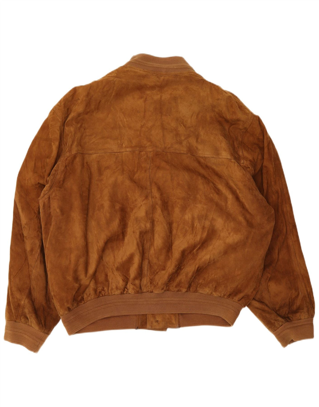 Vintage Ανδρικό Suede Bomber Jacket IT 56 3XL Καφέ