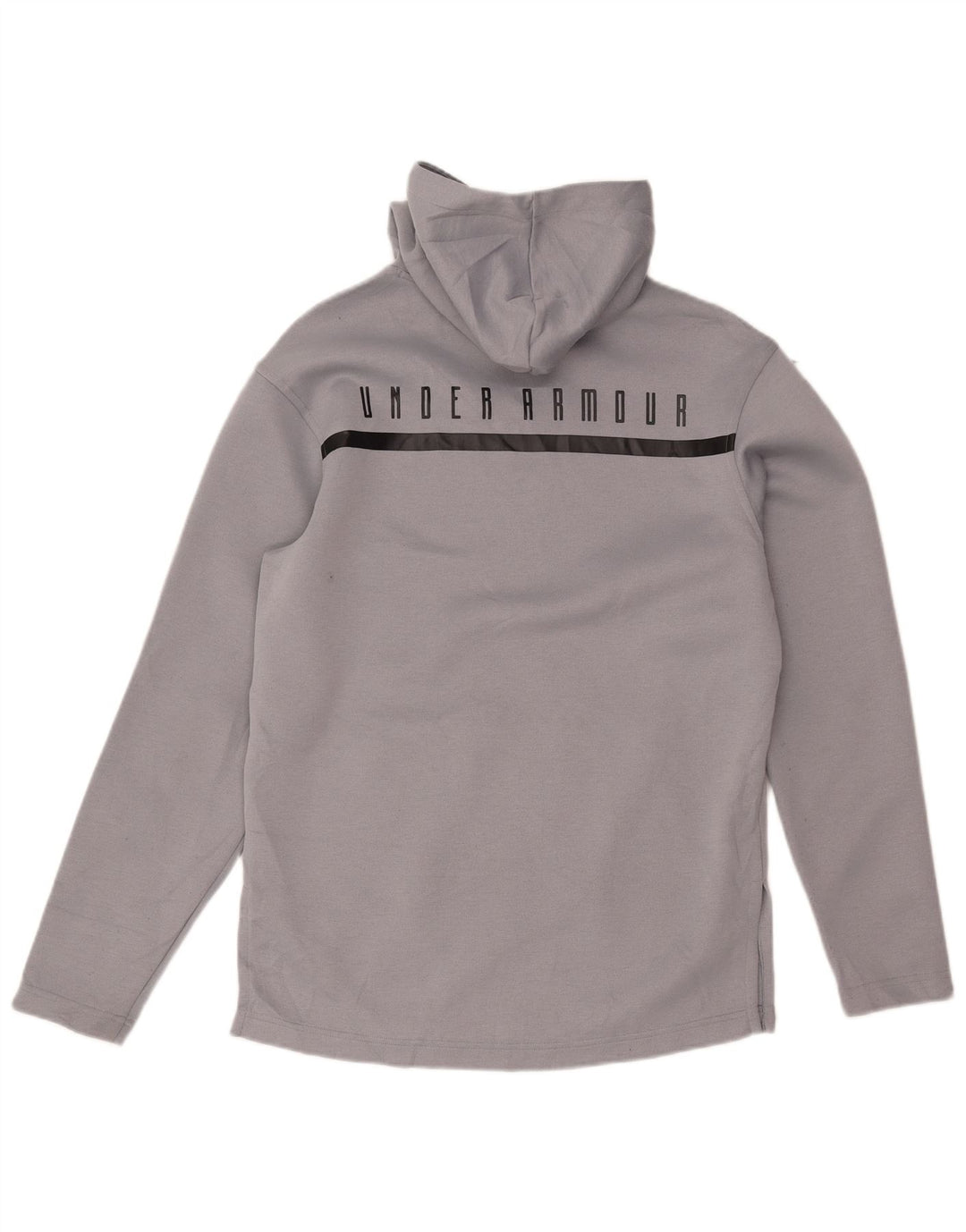 Under Armour Mens Cold Gear Graphic Hoodie Jumper Μικρός Γκρι Πολυεστέρας